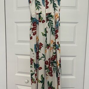 Guess White and Blue Jumpsuit